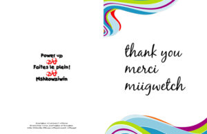 Thank you card: Power Up Early Learning and Child Care Symposium (cover)