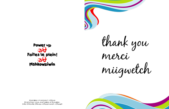 Thank you card: Power Up Early Learning and Child Care Symposium (cover)