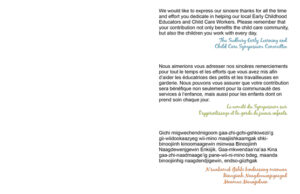 Thank you card: Power Up Early Learning and Child Care Symposium (inside)