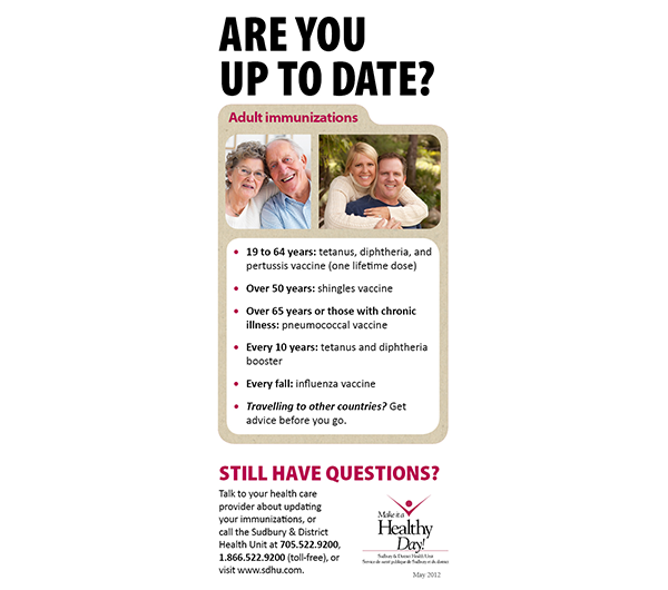 Rack card: Are you up to date?