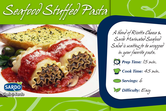 Recipe card: Sardo Foods (front)