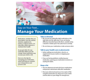 Factsheet: Manage your medication (page 1 of 2)