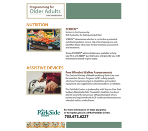 Factsheet: ParkSide older adult programming (page 2 of 2)