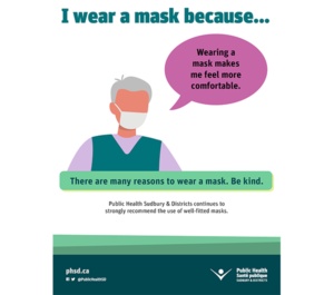 Flyer: “I wear a mask because…” series (1 of 6)