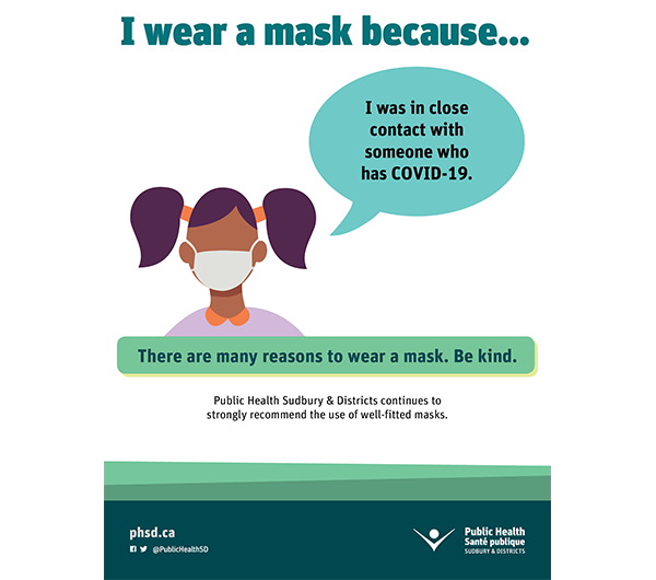 Flyer: “I wear a mask because…” series (2 of 6)