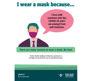 Flyer: “I wear a mask because…” series (3 of 6)