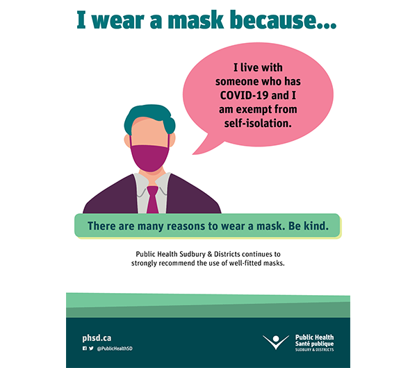 Flyer: “I wear a mask because…” series (3 of 6)