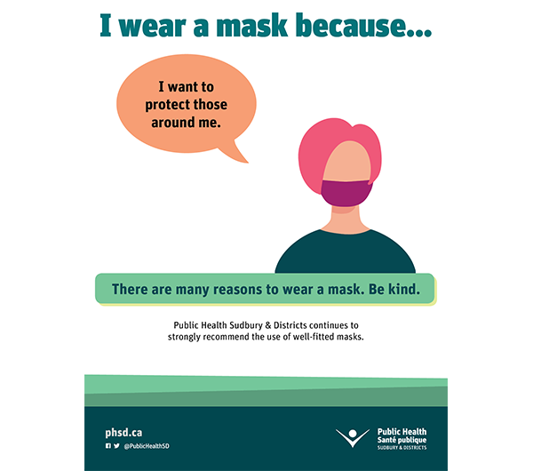 Flyer: “I wear a mask because…” series (4 of 6)