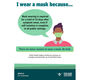 Flyer: “I wear a mask because…” series (5 of 6)
