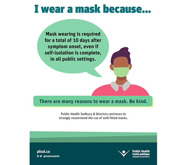 Flyer: “I wear a mask because…” series (5 of 6)