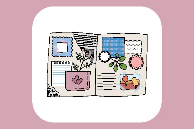 Digital scrapbooking visuals